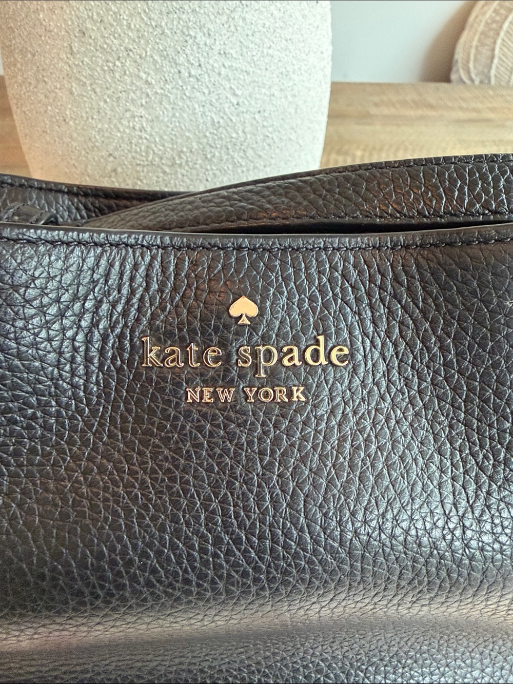 kate spade Black Pebbled Leather Crossbody Bag with Gold Hardware - Picture 11 of 11